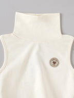 Popees Baby Sleeveless High Neck Cotton Top | Soft & Comfortable Baby Winter Wear |9 M–4 Years