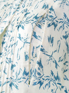 Popees Women's Floral Print Cotton Slub Night Dress | 100% Cotton | Front Button | Round Neck | Full Sleeves | Sizes S-XL