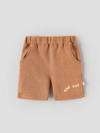Popees Baby Boys Skin-friendly & Stylish Waffle Knit Shorts Set |Pack of 2 With Mix Color|  3-24 Months