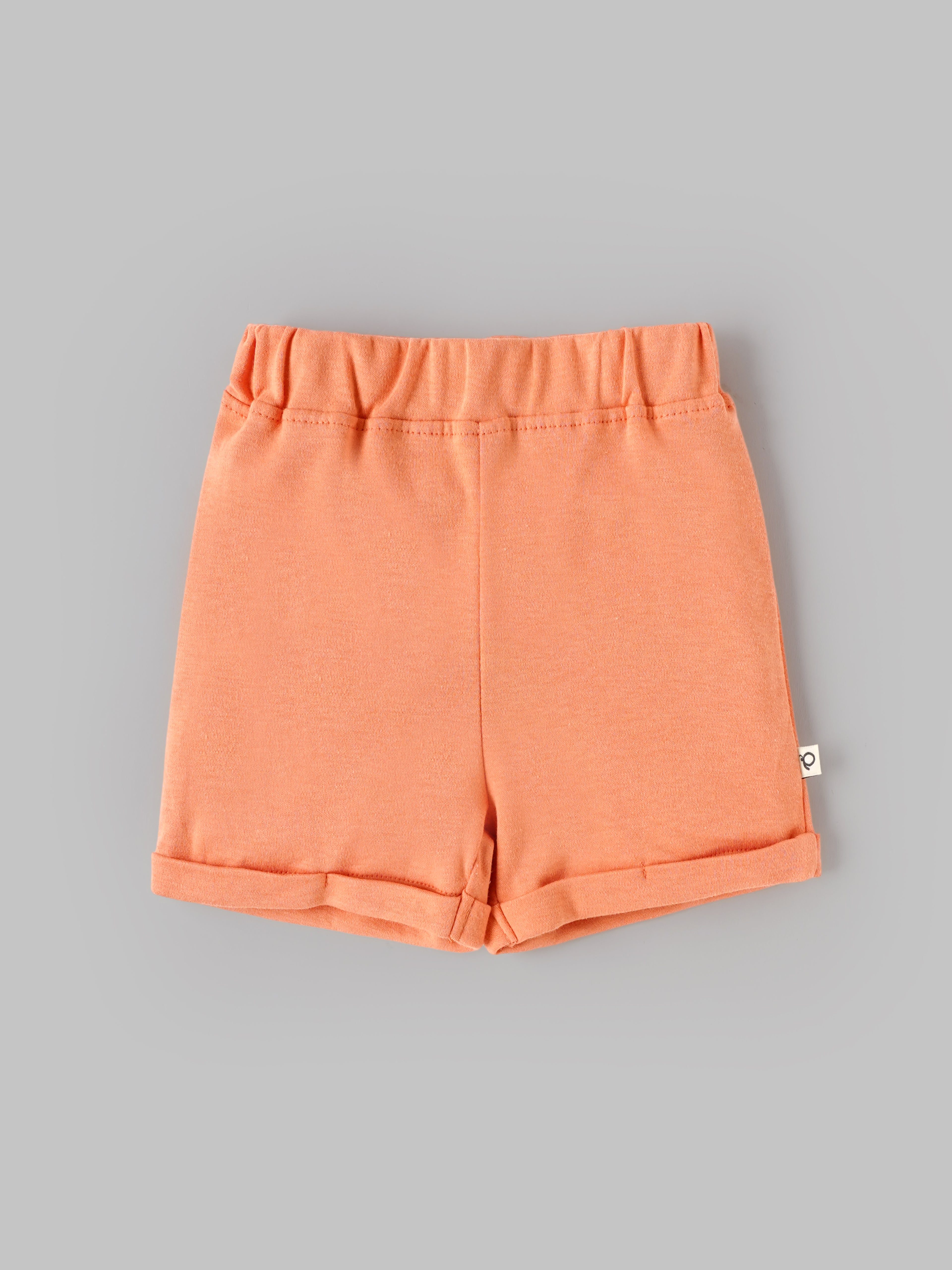 Popees Baby Girls Organic Bamboo Cotton Shorts Pack of 2 | Soft Elastic Waist Shorts  3–24 Months