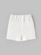 Popees Baby Girls Organic Bamboo Cotton Shorts Pack of 2 | Soft Elastic Waist Shorts  3–24 Months