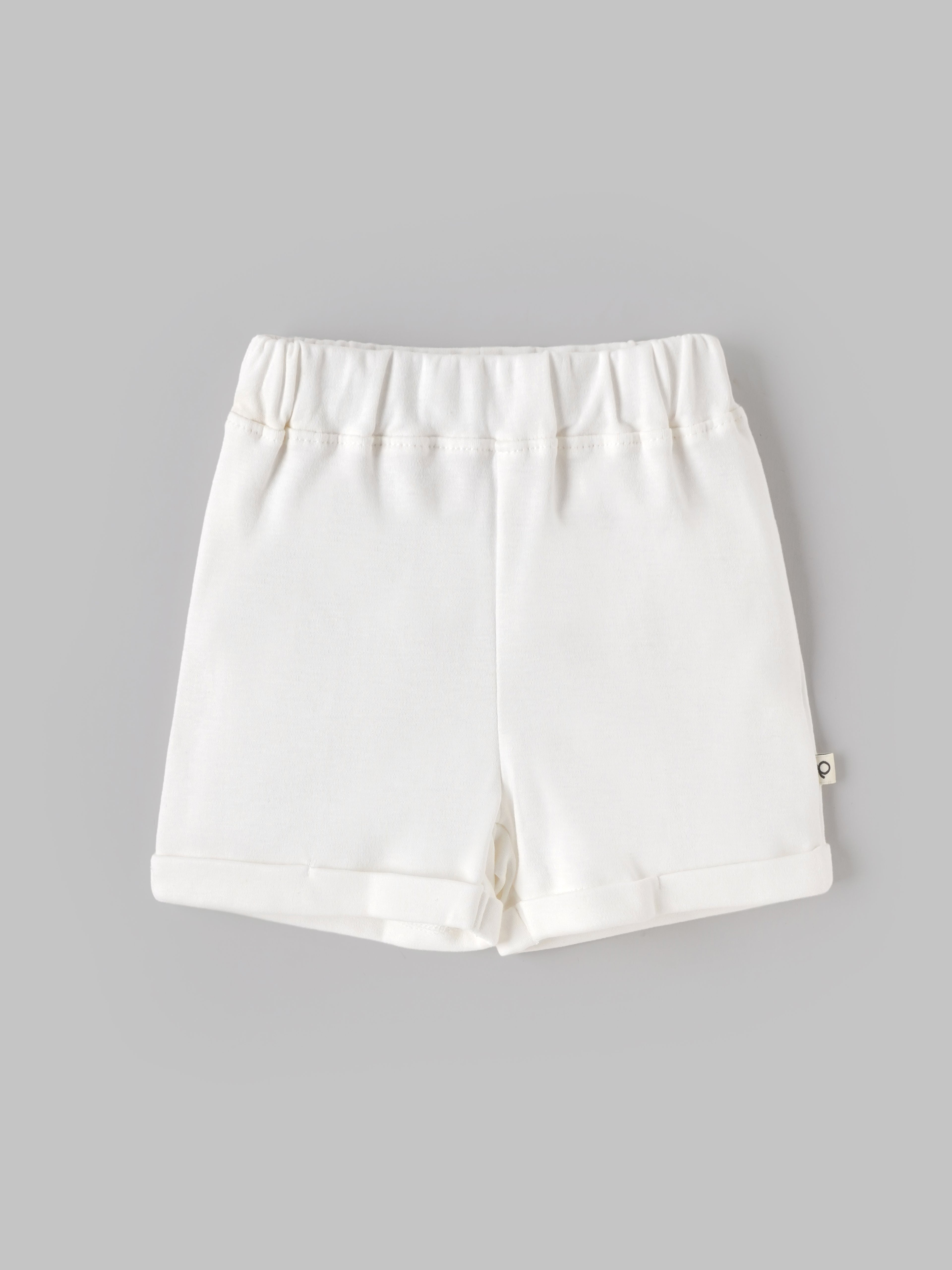 Popees Baby Girls Organic Bamboo Cotton Shorts Pack of 2 | Soft Elastic Waist Shorts  3–24 Months