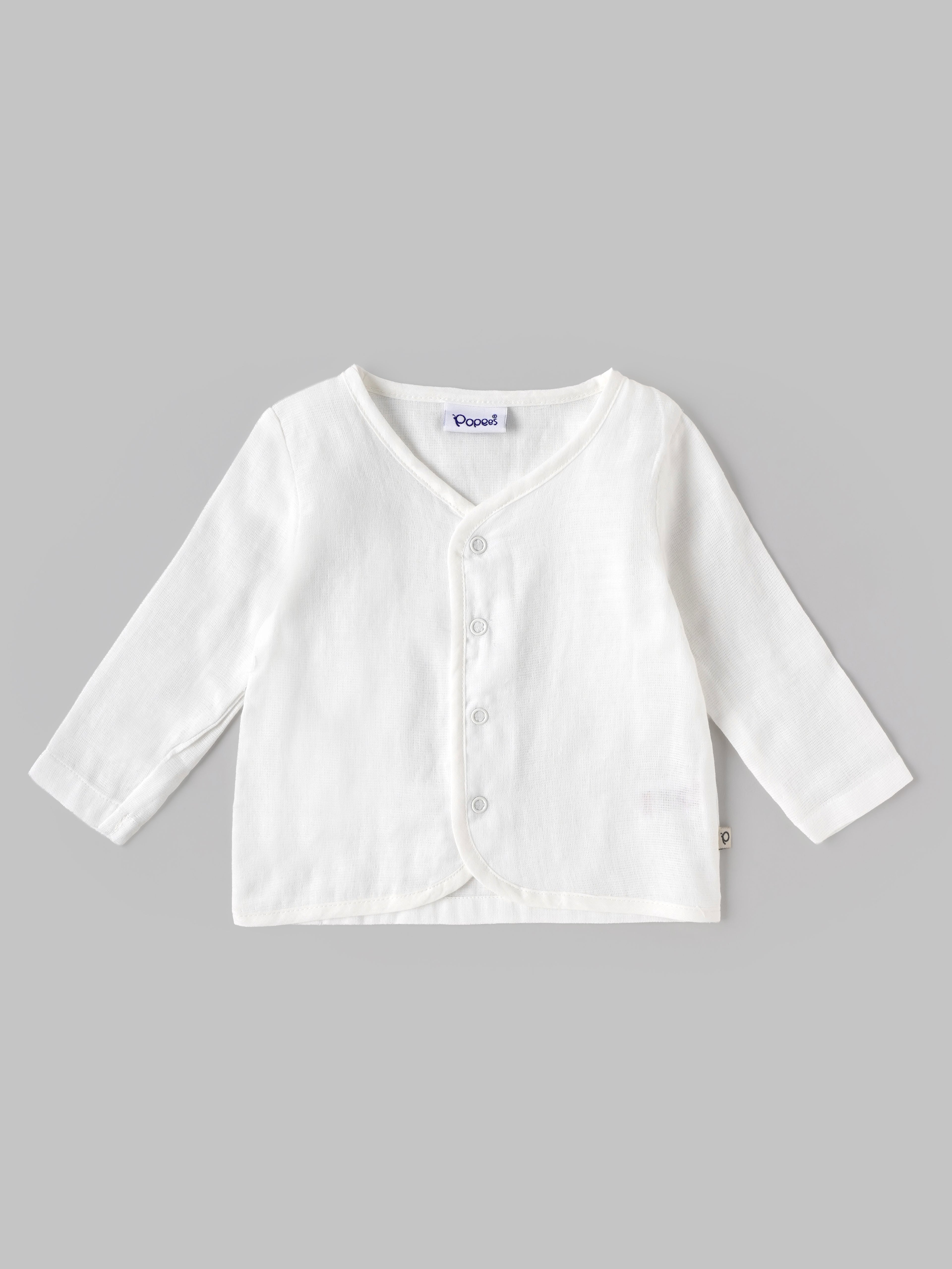 Popees Baby Boys Soft & Comfortable Full Sleeve Jhabla | Lightweight Everyday Wear |0 To 6 M (color may vary depending on availability)
