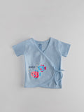 Popees Soft Cotton Side Tie Jhabla (0-6 Months) for Baby Girls