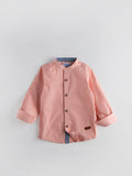 Popees Classic Cotton Full Sleeved Mandarine Collar Shirt (1-8 Years) for Boys