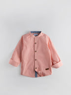 Popees Classic Cotton Full Sleeved Mandarine Collar Shirt (1-8 Years) for Boys