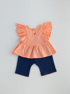 Popees Fashionable Top And Pants Co-ord Set for Girls (3-18 Months)