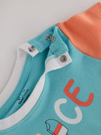 Popees Stylish & Skin-friendly Co-ord Set for Boys | T Shirt and Denim Shorts Set | 3-24 Months