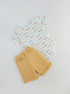 Popees Skin-friendly Bodysuit and Shorts Set (3-12 months) for Boys
