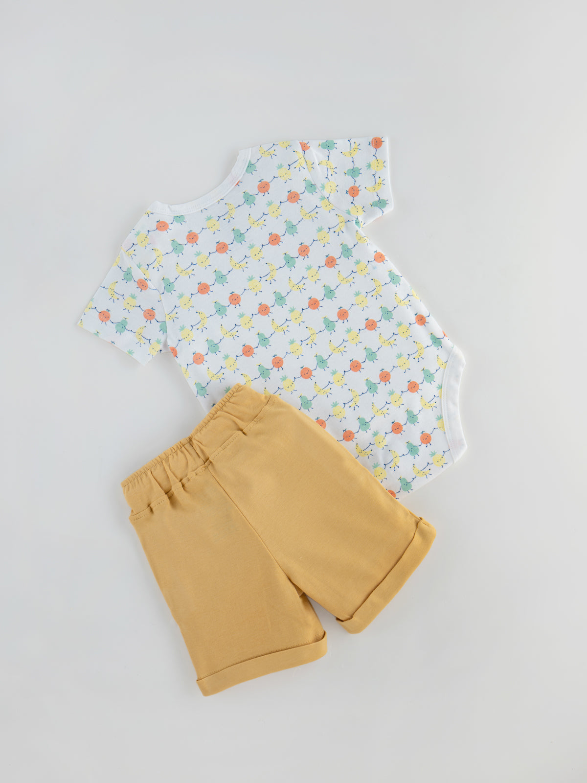 Popees Skin-friendly Bodysuit and Shorts Set (3-12 months) for Boys