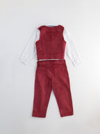 Popees Formal Shirt, Waistcoat & Pant Set with Bow Tie (2-8 Years) for Boys