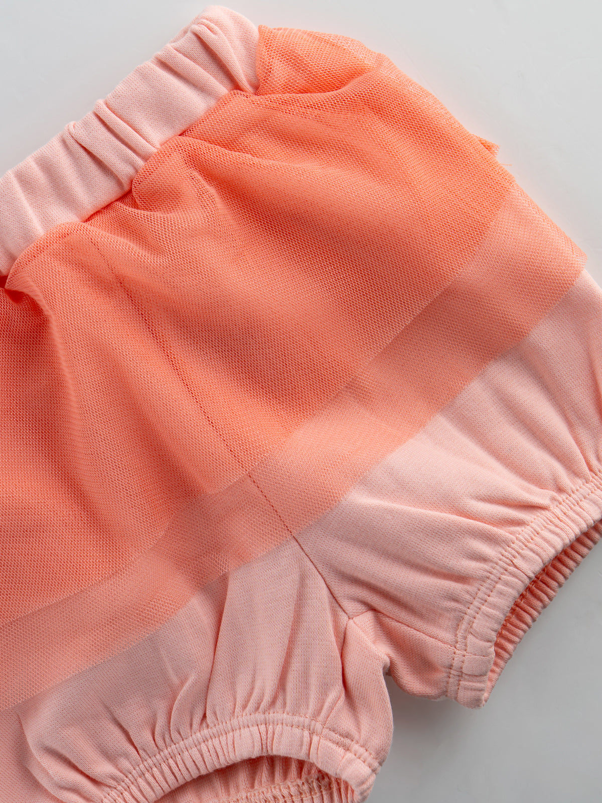 Trendy & Comfy Bodysuit And Meshed Bloomer Cord Set for Girls