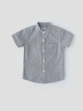 Popees Mandarin Collar Half Sleeve Shirt (1–8 Years) for Boys