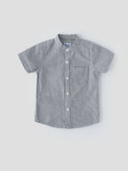 Popees Mandarin Collar Half Sleeve Shirt (1–8 Years) for Boys