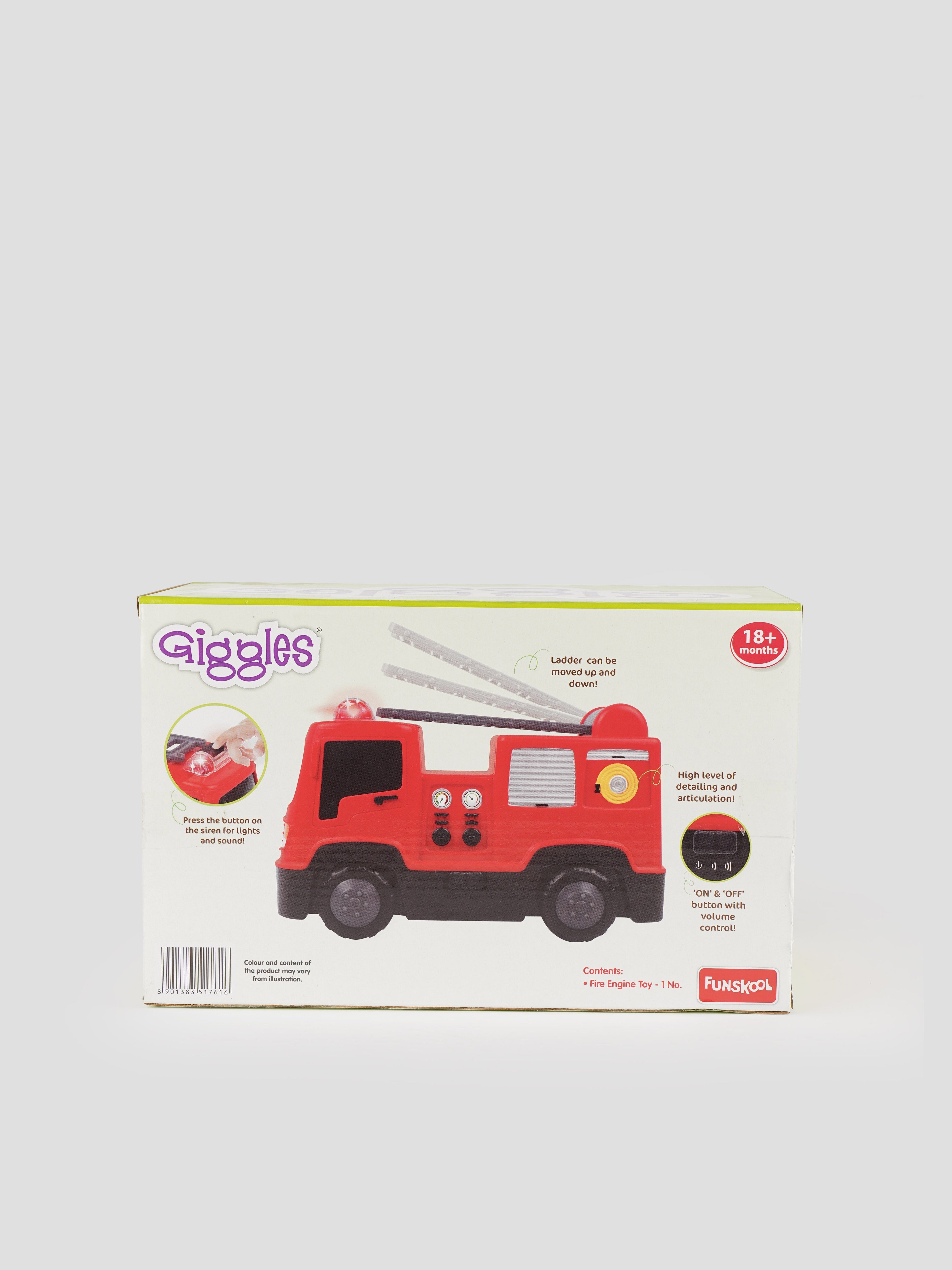Free Wheel Fire Engine Toy for Babies