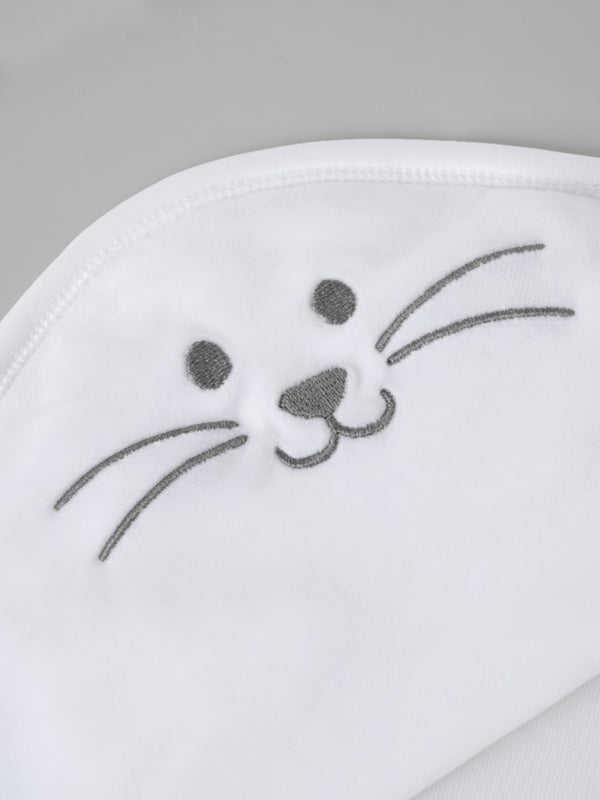 Baby Popees Soft Cotton Baby Swaddle Wrapper with Cute Face Print