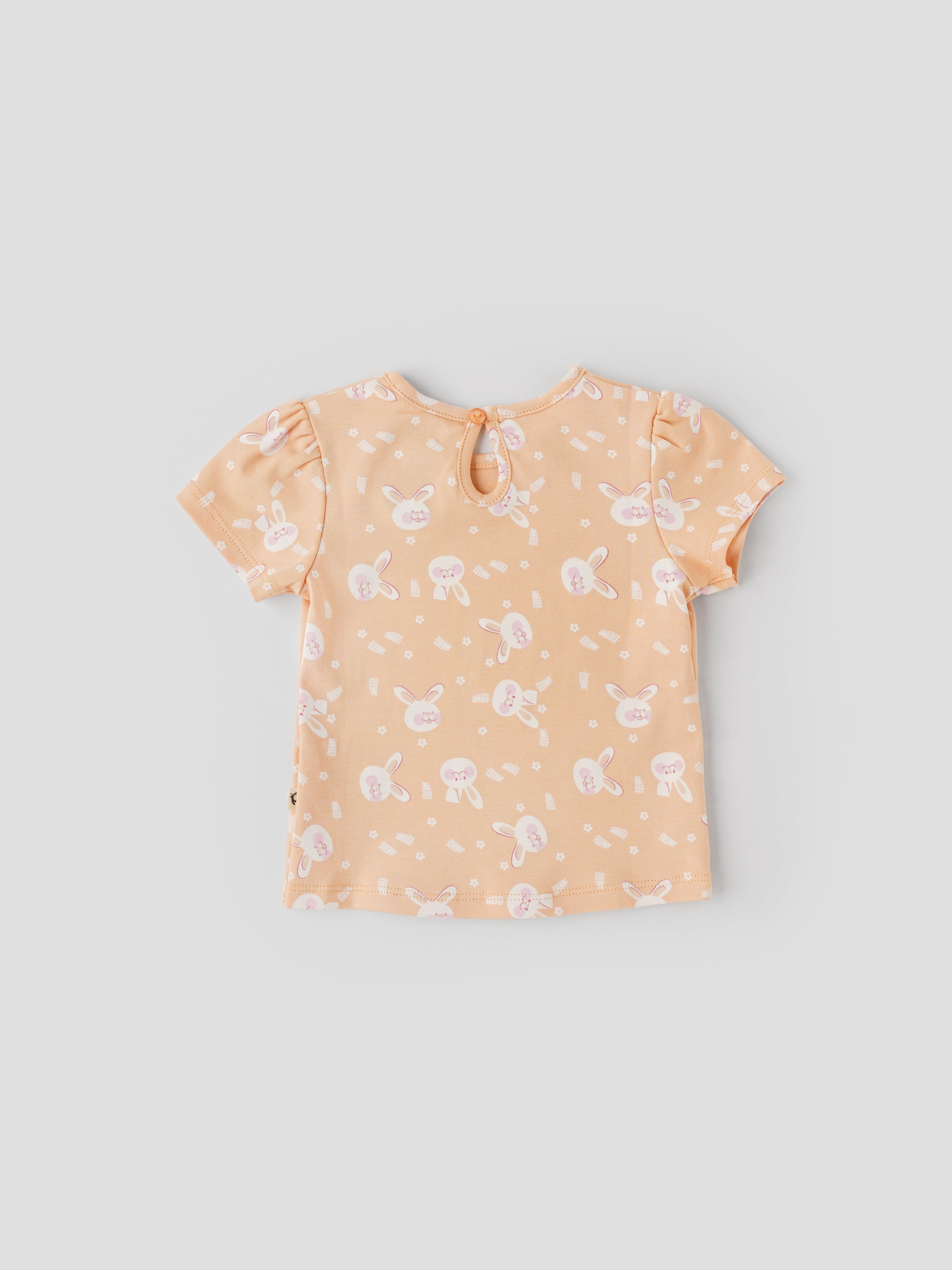 Popees Printed Short Sleeve (0–9 Months) Top for Baby Girls