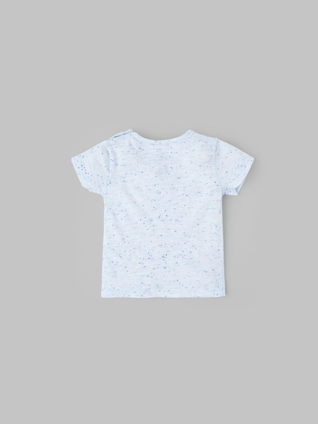Popees Speckle Print Half Sleeve T-Shirt (0-9 Months) for Baby Boys