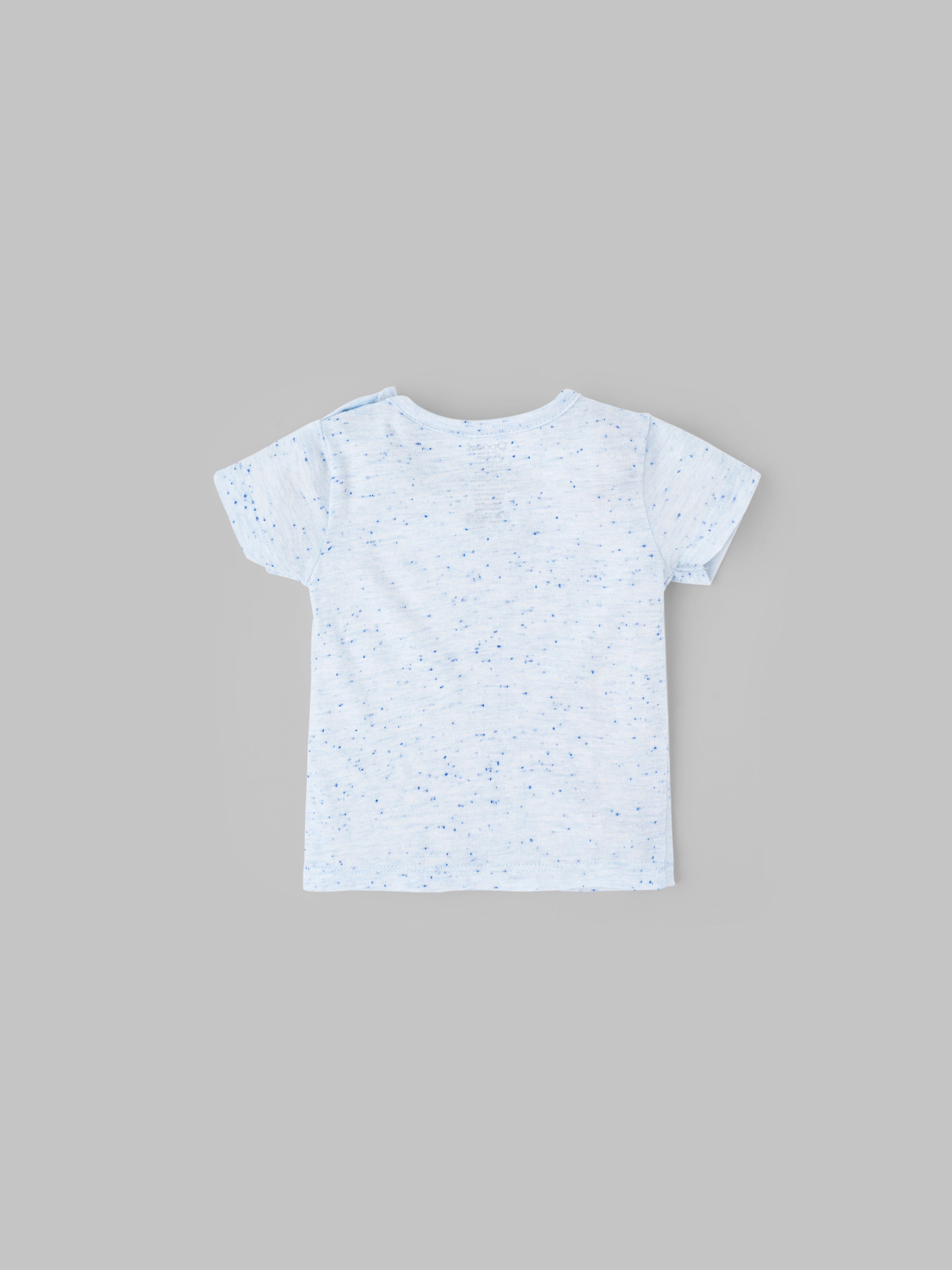 Popees Speckle Print Half Sleeve T-Shirt (0-9 Months) for Baby Boys