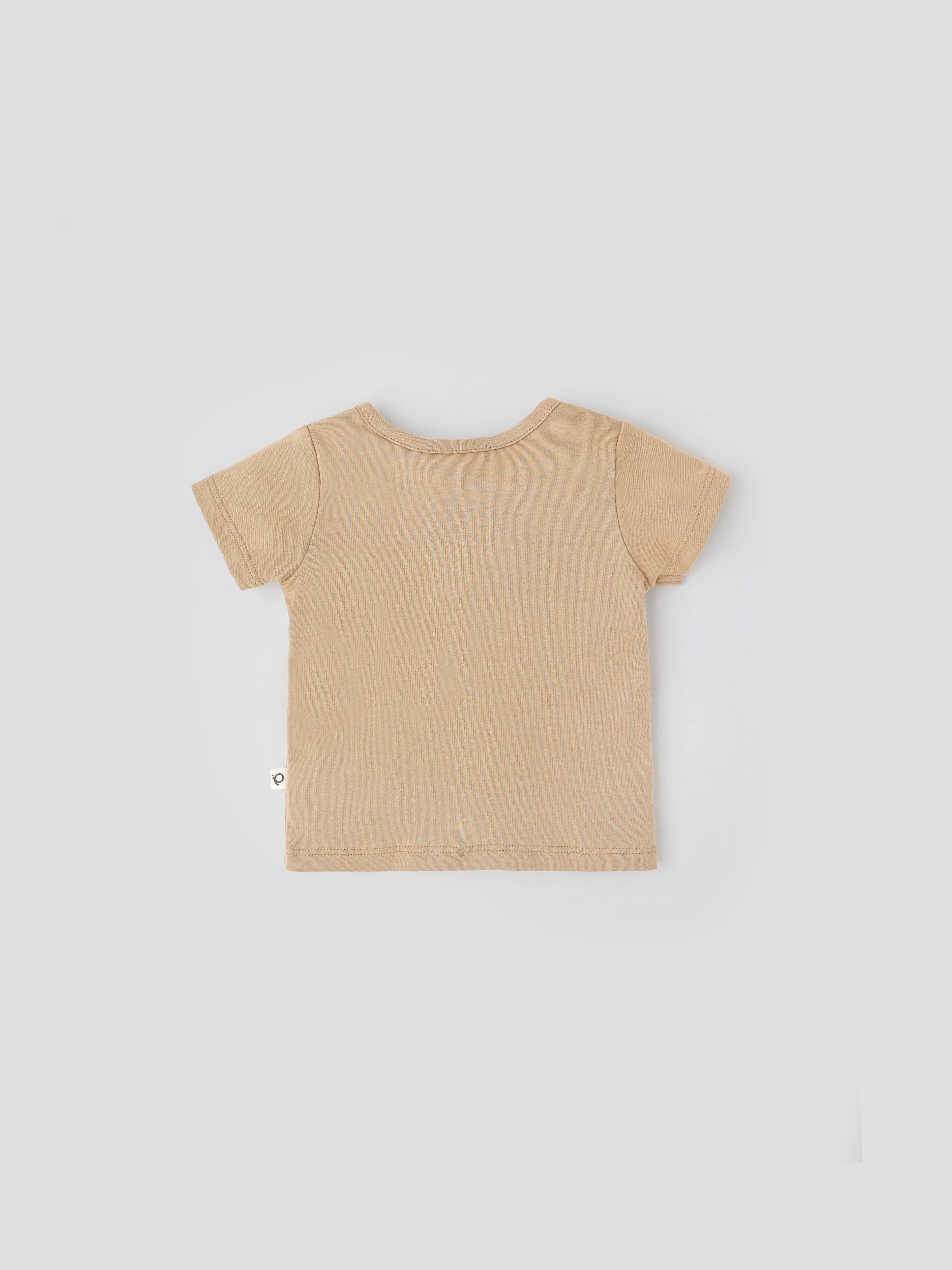 Popees Short Sleeve Front Open Jhabla Top (0–9 Months) for Baby Girls