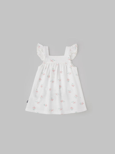 Popees Front Open Sleeveless Dress (0–9 Months) for Baby Girls