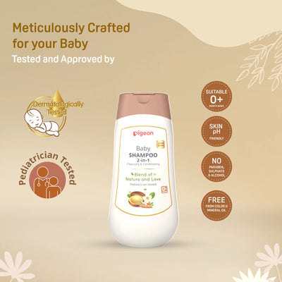 Baby Shampoo 2-in-1 Cleansing & Conditioning Blend of Nature & Love,For Newborns & Infants (200ml)