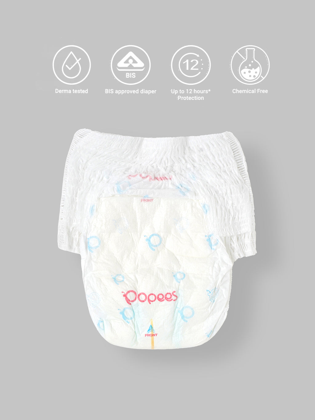 Popees Premium Comfort Pant Diaper | Jumbo Pack | New Design with Extra Soft Touch, Airy Breathable Layers & Leak-Lock Technology