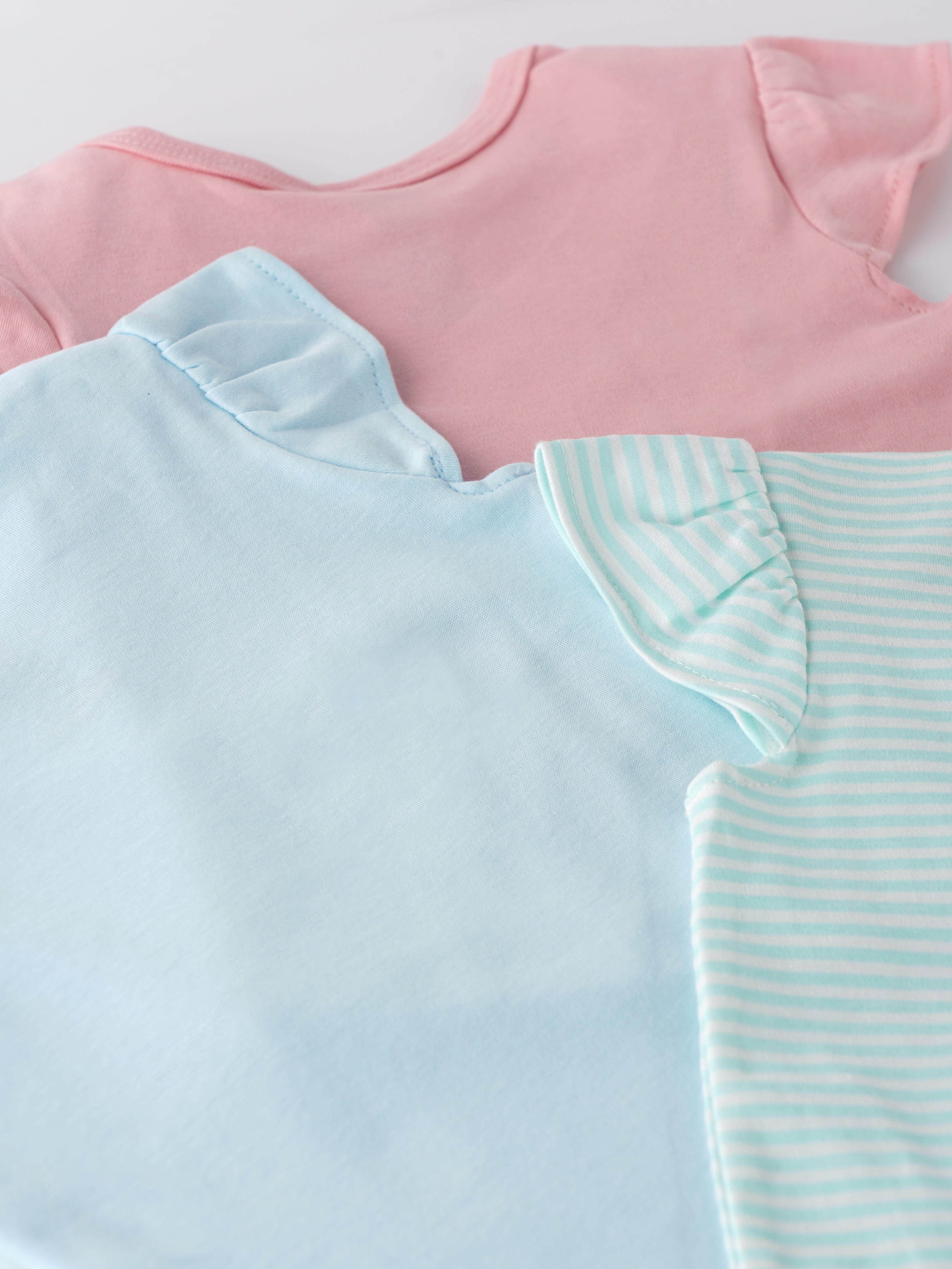 Popees Short Sleeve (0-9 Months) Cute and Comfortable Everyday Wear For Baby Girls