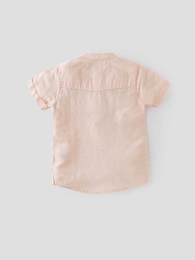 Popees Classy Half Sleeve Mandarin Collar Shirt (1-8 Years) for Boys