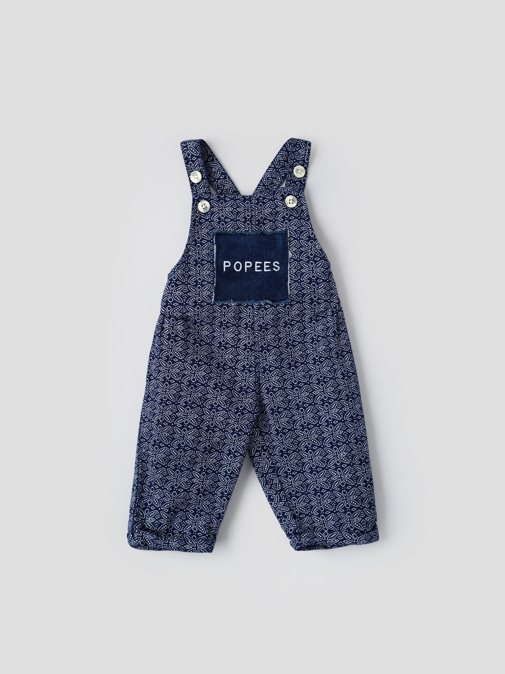 Popees Short Sleeve, Front Open Dungaree Set (3–36 months) for Girls