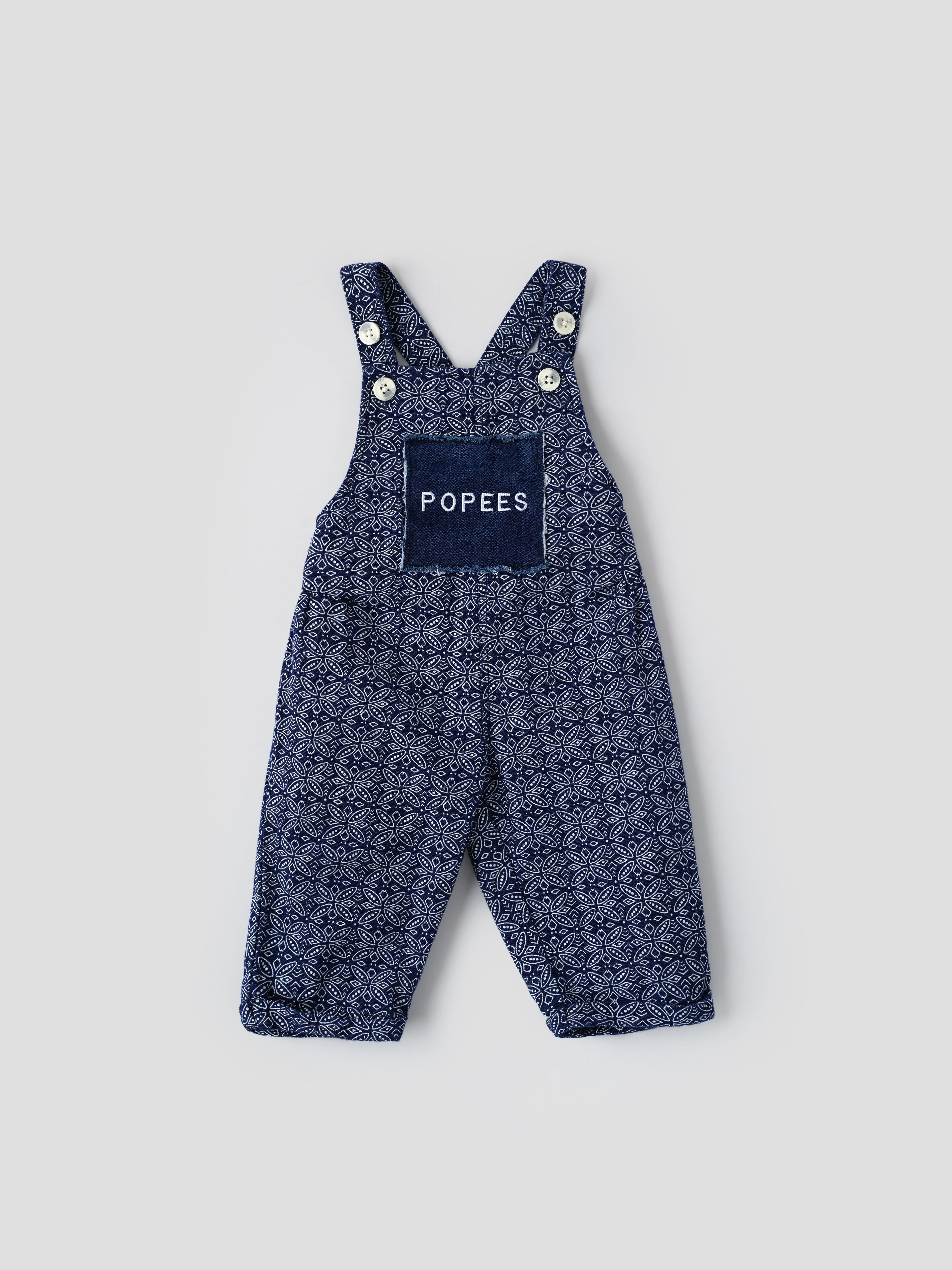 Popees Short Sleeve, Front Open Dungaree Set (3–36 months) for Girls