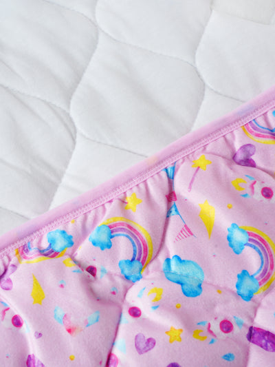 Baby Swaddle Wrap – Soft, Hooded Quilted Wrapper for Newborns & Infants (Printed Design) – Comes with a Free Dry Sheet