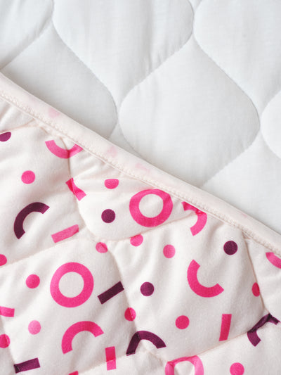 Baby Swaddle Wrap – Soft, Hooded Quilted Wrapper for Newborns & Infants (Printed Design) – Comes with a Free Dry Sheet