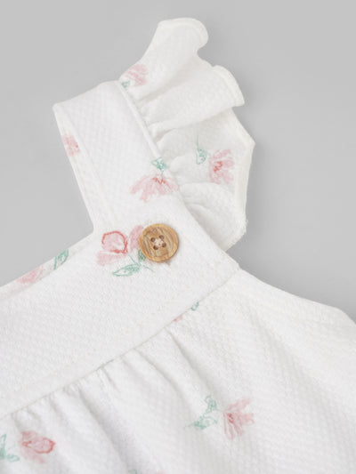 Popees Front Open Sleeveless Dress (0–9 Months) for Baby Girls