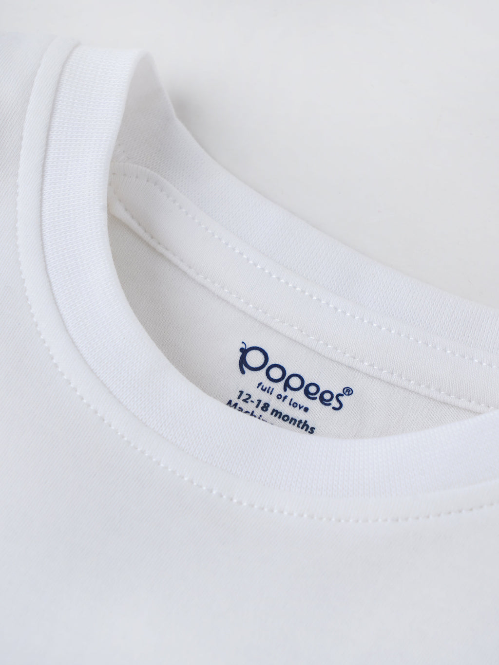Popees Half-Sleeve Shoulder Open Tshirt for Baby Boys (3-24 Months) Made of Cotton Rich Fabric
