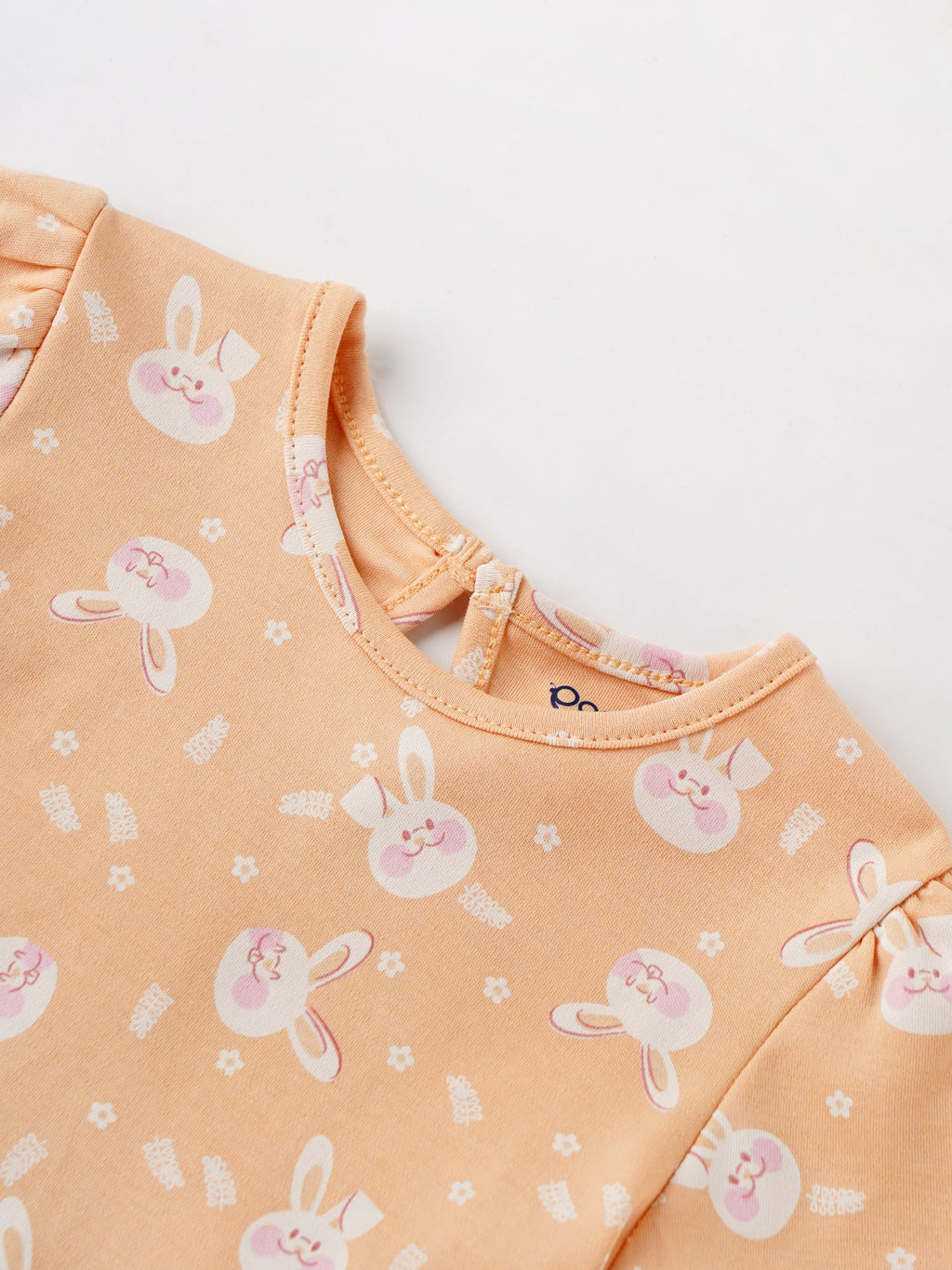 Popees Printed Short Sleeve (0–9 Months) Top for Baby Girls
