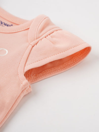Popees Short Sleeve Bodysuit (0-6 Months) for Newborn Girls