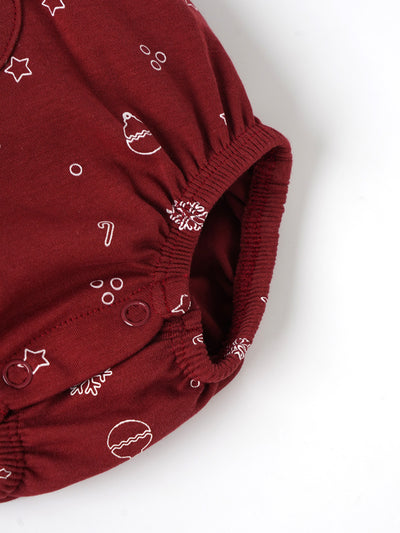 Popees Little Snowflake Dungaree Romper Set (0-9 Months) for Boys