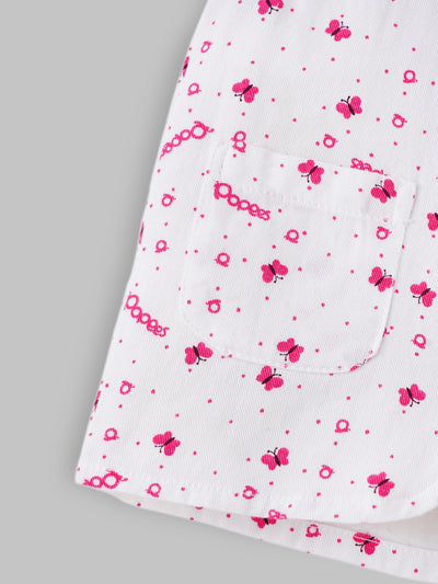 Popees Printed Front Open Jhabla (0–6 Months) for Baby Girls
