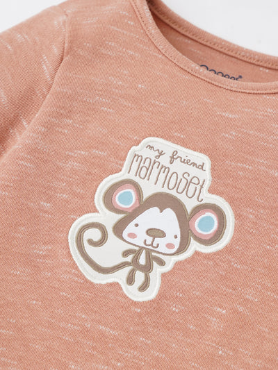 Popees Comfy Chest-Print Bodysuit (0–9 Months) for Baby Boys