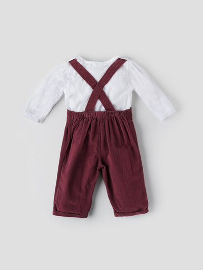 Popees Comfy & Trendy Dungaree Party Wear Set (3-24 Months) for Girls