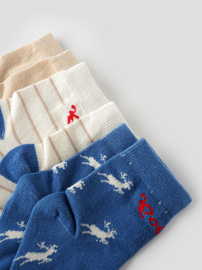 Popees Trendy & Comfy Socks (0-12 Months) for Boys - Pack of 3