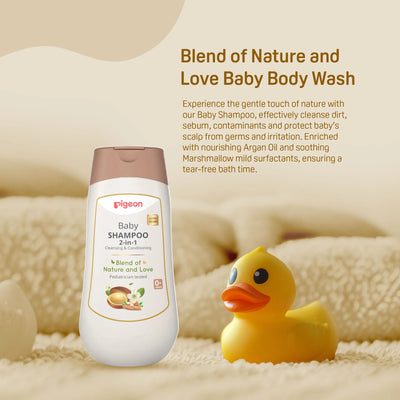 Baby Shampoo 2-in-1 Cleansing & Conditioning Blend of Nature & Love,For Newborns & Infants (200ml)