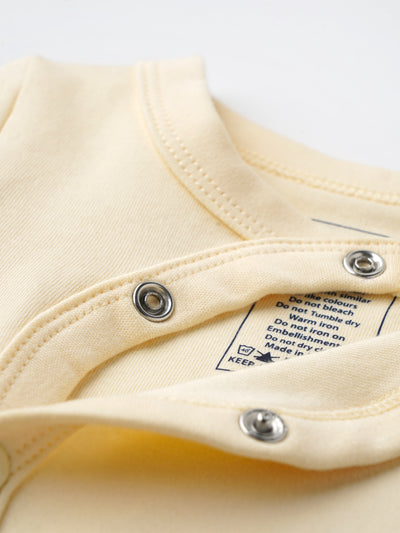 Popees Embroidered Front Button Jhabla Top (0–6 Months) for Newborn Baby