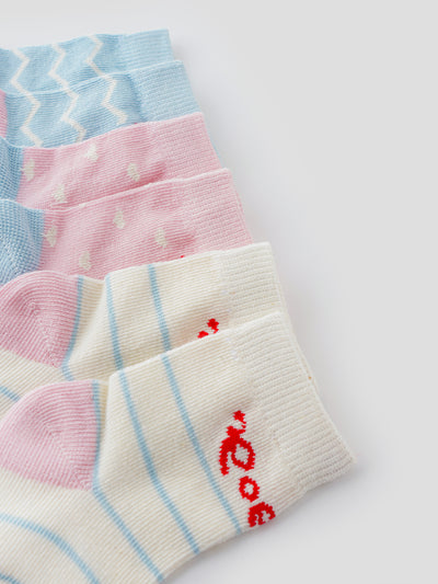 Popees Trendy & Comfy Socks (0-12 Months) for Boys - Pack of 3
