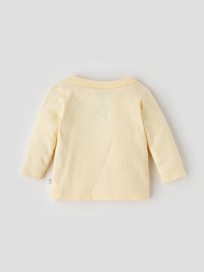 Popees Embroidered Front Button Jhabla Top (0–6 Months) for Newborn Baby