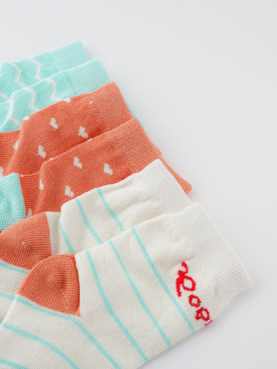 Popees Trendy & Comfy Socks (6M-4Y) for Girls - Pack of 3