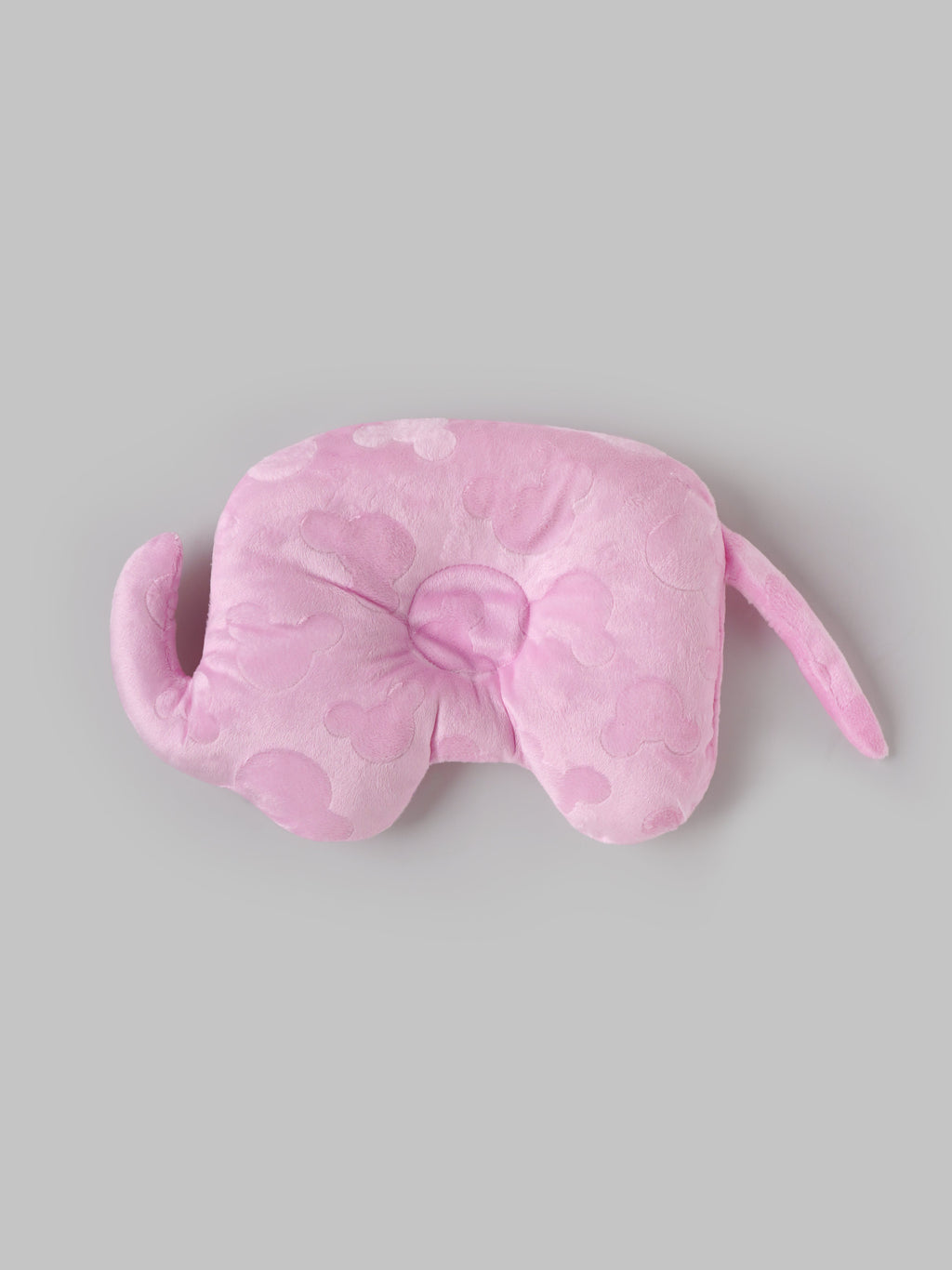 Popees Elephant Baby Pillow |Ultra Soft Plush Newborn Head Support Cushion for Infants, Pink Baby Bedding Essential