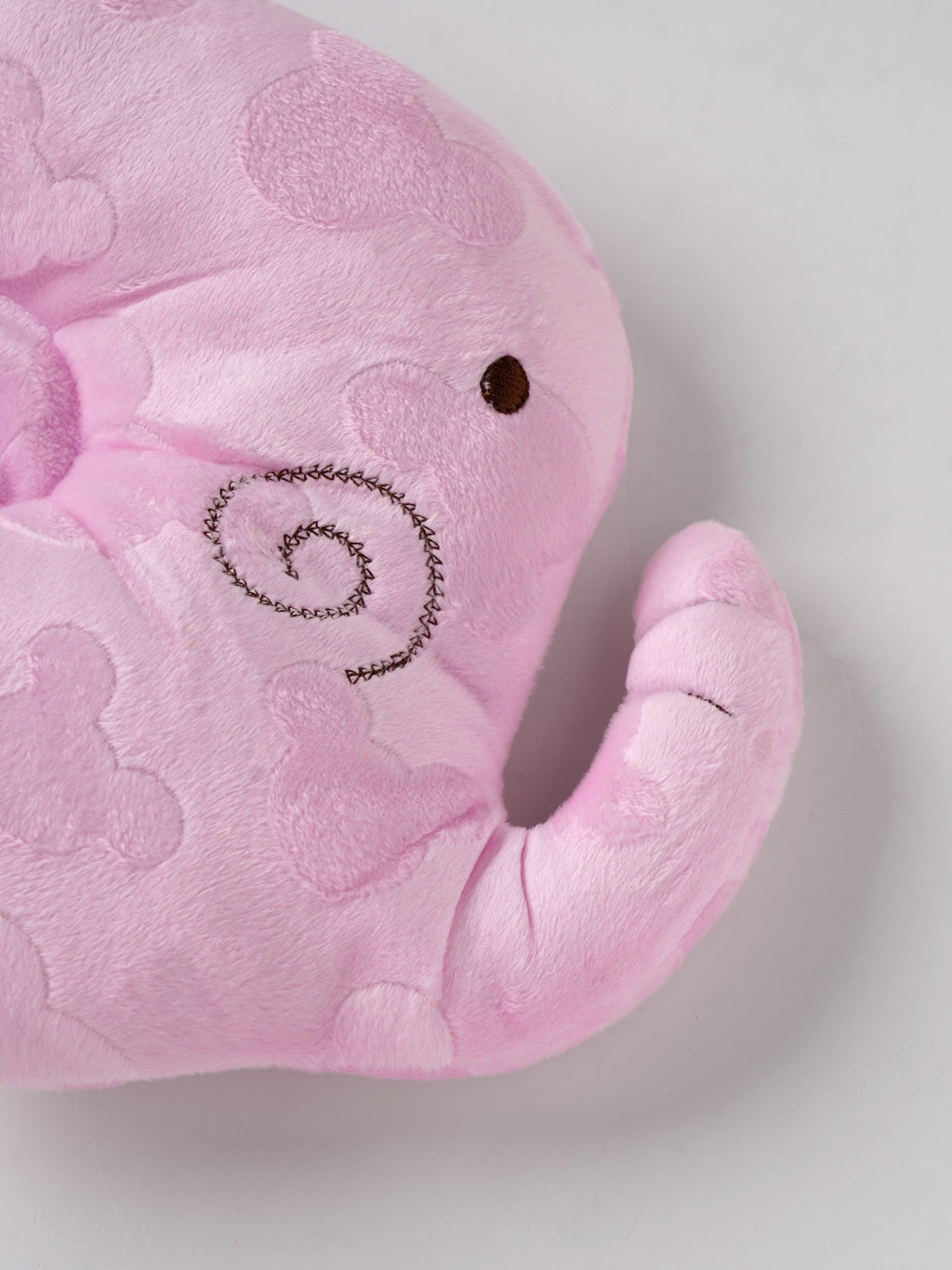 Popees Elephant Baby Pillow |Ultra Soft Plush Newborn Head Support Cushion for Infants, Pink Baby Bedding Essential