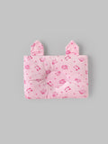 Popees Newborn Baby Head Pillow, Soft Cotton Infant Pillow for Crib & Stroller – Light Pink